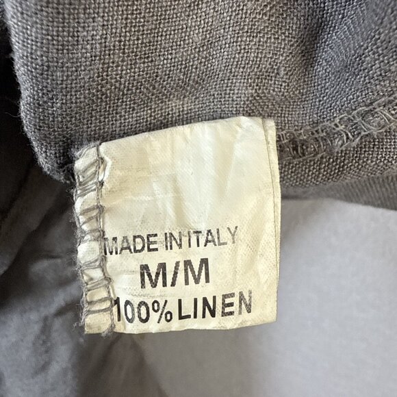 Rosemarine 100% Linen Midi Dress Womens Size‎ M Coastal Lagenlook Made in Italy - Picture 8 of 11